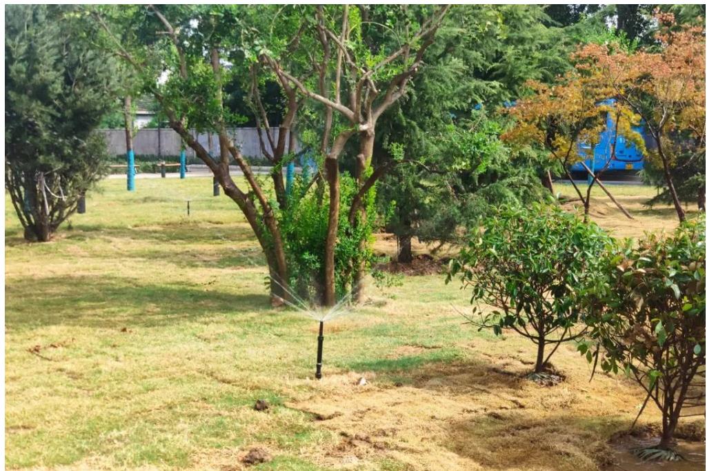 山東農(nóng)業(yè)大學(xué)智能噴灌系統(tǒng)展示